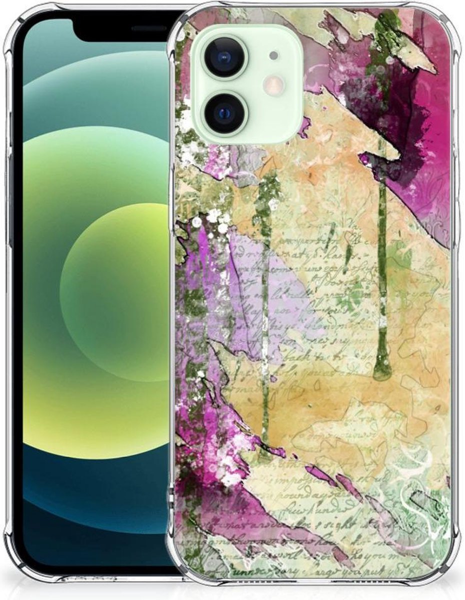 Back Cover iPhone 12 Mini Letter Painting