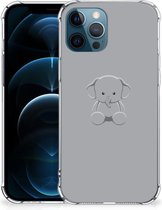 Telefoonhoesje  iPhone 12 | 12 Pro TPU Case met transparante rand Baby Olifant