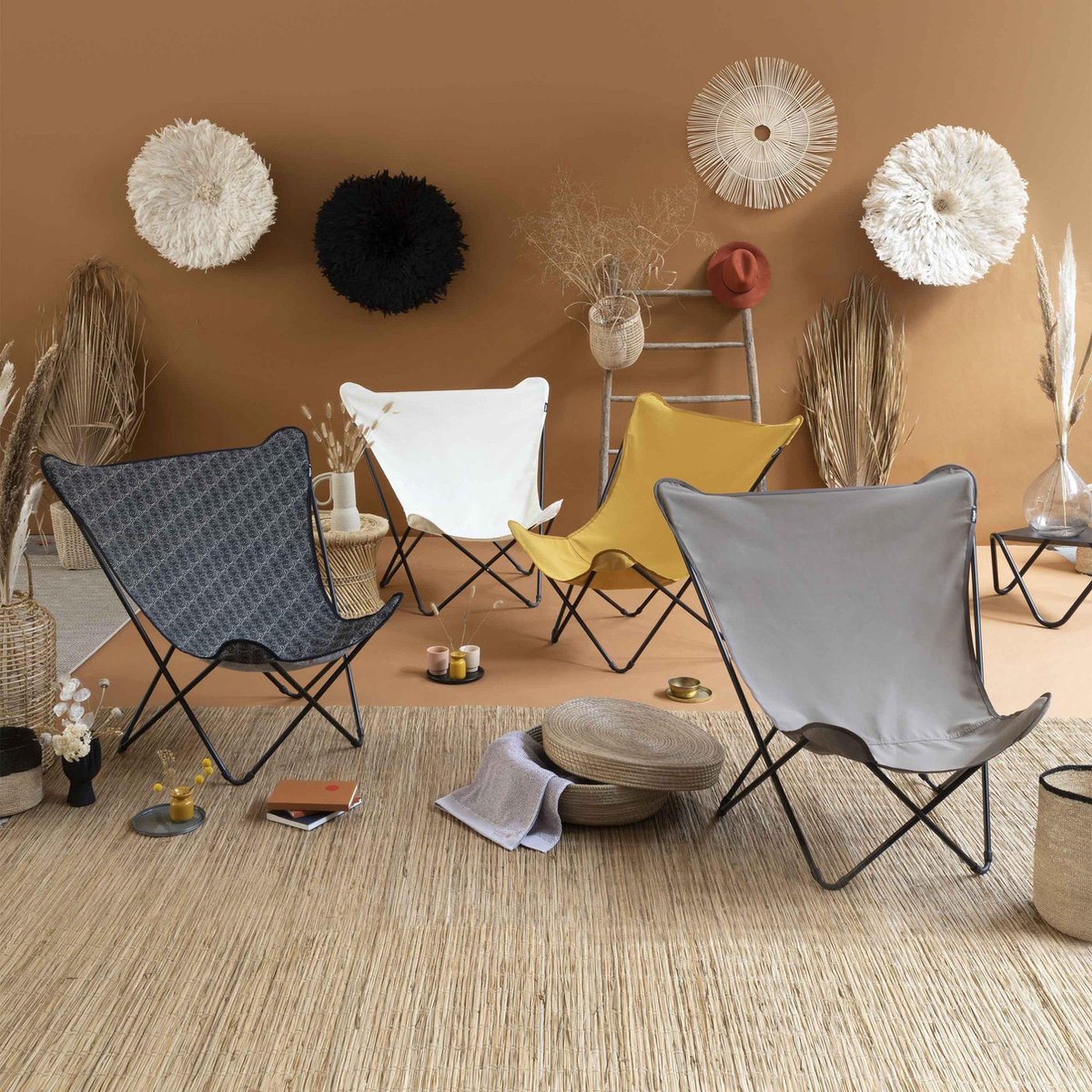 Lafuma Pop Up XL - Fauteuil papillon - Pliable - Écru