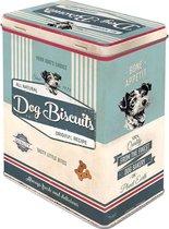 Store Tin Chiens Friandises - Biscuits pour chiens (dans une belle boîte en relief)