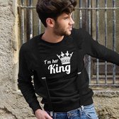 King / Queen Trui His and Hers (King - Maat XL) | Koppel Cadeau | Valentijn Cadeautje voor hem & haar