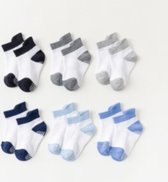 6 Paar | Katoenen dreumes/peuter sokken | Kinder sokken met grip | Voor kinderen van 1 - 3 jaar | 4 Seizoenen | Katoen | Kinder sokken | Sokken met grip| Dreumes/peuter sokken anti-slip | Ant