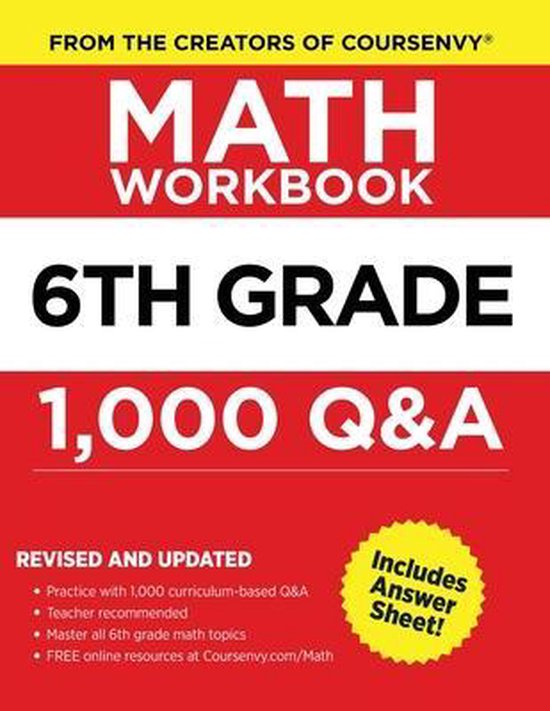 6th Grade Math Workbook | 9798576757275 | Coursenvy | Boeken | bol