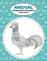 Coloring Book for Adults Thick paper - Animal