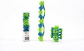 Lux Blox - Fidget Flexers - Teal Blue & Neon Green Klik Bouwblokken - Build & Play