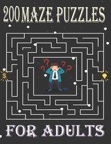 200 Mazes Puzzles for Adults