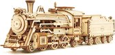 Houten Modelbouw Set - Trein & Wagon - Locomotief - Bouwpakket - Schaal 1:80 - 308 Onderdelen