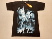 Rock Eagle Shirt: Native American / Indiaan vrouw met paard (Large)