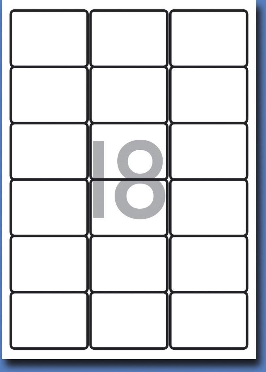 Decadry Etiketten / Labels 63.5 x 46.5 mm - 100 vel