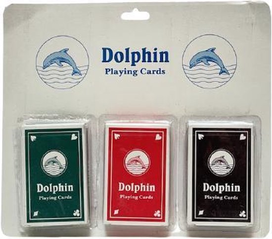 Afbeelding van het spel Dolphin Playing Cards Speelkaarten 3-pack