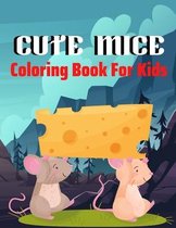 Cute mice coloring book for kids