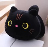 Katten pluche 50cm - kat knuffel Grijs - Mochi cat - kat knuffel - Cadeau - kussen - knuffel - zacht - schattig - kinderen - speelgoed - plush - pillow - cat plush - valentijn knuf