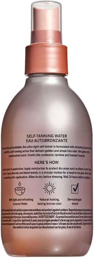 kloof Deens Sport Victoria's Secret - Pink Bronzed Coconut Self-tanning Water - 236ml |  bol.com