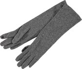About Accessories - Lange dames handschoenen van wol met touchvingers - Winter - Grijs
