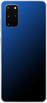 Samsung Galaxy S20 Plus - Smart cover - Blauw Zwart - Transparante zijkanten