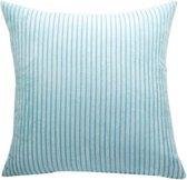 Set van 2 Velvet Kussenslopen – 40 x 40 cm – Turquoise