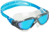 Aquasphere Vista - Zwembril - Volwassenen - Blue Titanium Mirrored Lens - Transparant/Grijs