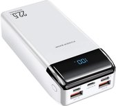 DrPhone PW4 Powerbank 30000mah - 22.5W - Chargeur portable - Chargeur de batterie USB-C PD 18W avec écran LCD numérique - 2x Qualcom 3.0 - Wit