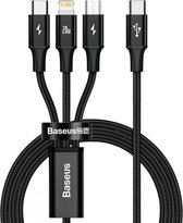 Baseus Rapid PD20W USB-C - 3 in 1 Charging Cable - 1x Lightning 1x USB-C 1x Micro USB