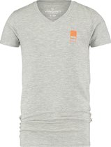 Vingino T-shirt B-basic Jongens Katoen/elastaan Grijs Maat 152