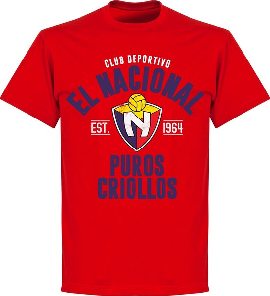 Club Deportivo El Nacional Established T-shirt - Rood - S