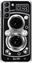 Casetastic Samsung Galaxy S21 4G/5G Hoesje - Softcover Hoesje met Design - Camera Retro Lens Print