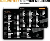 Sublime Text Shortcut Mousepad - Normal - Mac