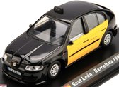 Seat León Barcelona 1999 Taxi (Zwart) (15cm) 1/43 Atlas - Modelauto - Schaalmodel - Modelauto - Miniatuurauto - Miniatuur autos