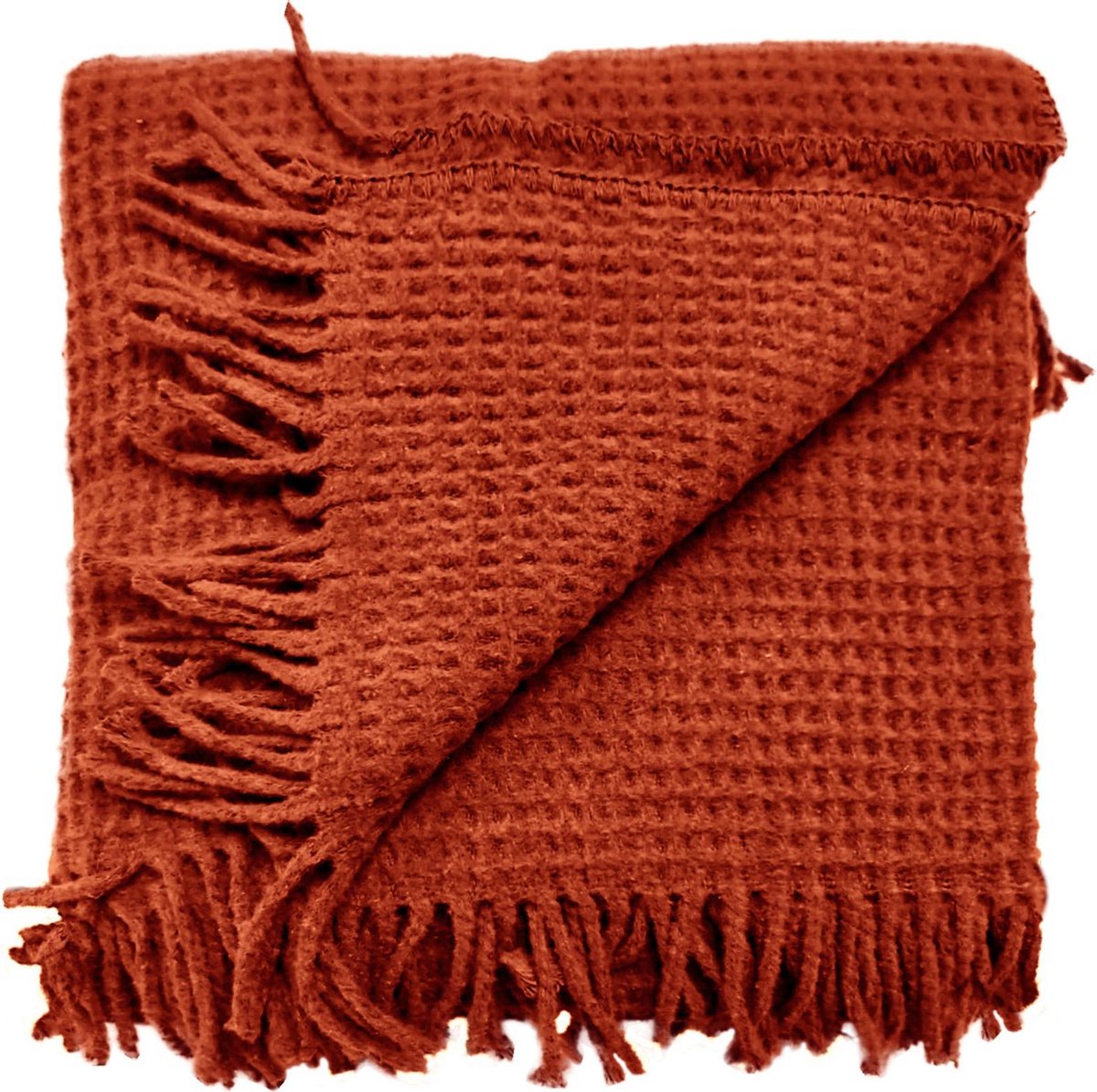 Unique Living Plaid Selien 150x200cm Redwood Rood