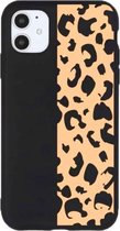 iPhone 12 Mini Hoesje - Zwart - Luipaard - Flexibel – Luxe – Soft - Backcover – Geschikt voor Apple – Case – Schok – Shockproof – Cover – Bescherming – Smartphone – Telefoon Accessoire – GSM 