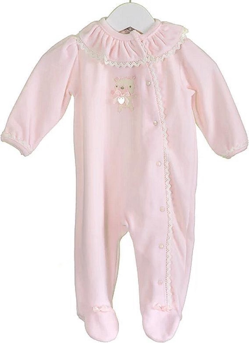 Velours boxpakje met voetjes new arrivals