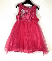 Disney Frozen jurk satijn/tule fuchsia maat 116