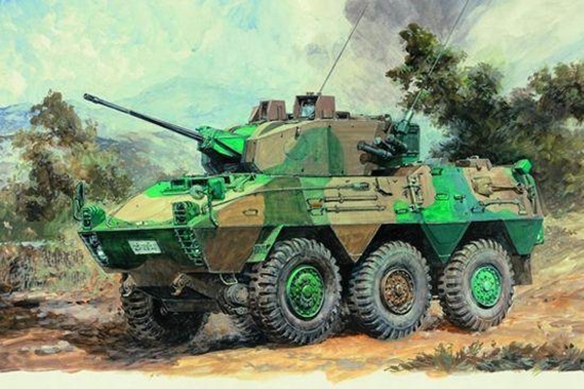 Trumpeter Modelbouwpakket Militaire voertuigen - 00327 JGSDF Type 87 Recon Vehicle - Japans Verkenningsvoertuig Plastic - 1:35 - Modelbouw