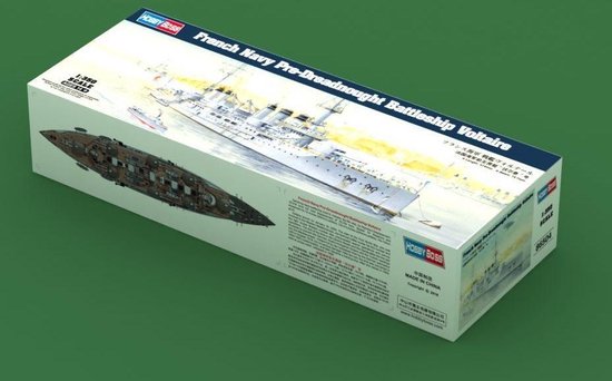 Maquette Hobbyboss 1/350 - Cuirassé Français Pré-dreadnought Voltaire - Kit En Plastique à Monter