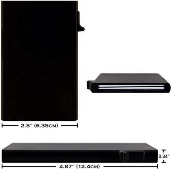 Luxe Creditcardhouder / RFID Card Protector - 6 Pasjes - Zwart-Card Protector - Merkloos