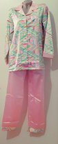 Dames satijn pyjama set L 36-38 roze