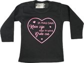 Baby T-shirt Maat 92 Aankondiging bekendmaking zwangerschap "ik mag dan klein zijn maar ik wordt grote zus''©