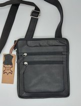 New Bags Leather - Schoudertas - Heren tas - LB248 - Leer - Zwart