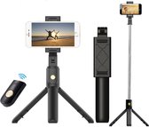 Alphacase K07 Selfiestick Universeel - Draadloos 3 in 1 Selfie Stick Tripod- 360° Draaibaar- iPhone/Samsung/Huawei