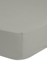 Drap-housse en jersey GRIS 190/200 x 200/220 avec coin 30 cm pour sommier ou lit à eau