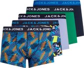 JACK & JONES JACSUMMER PRINT TRUNKS 5 PACK LTN Heren Onderbroek - Maat S