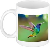 Dieren kolibrie vogel foto mok 300 ml - cadeau beker / mok vogels liefhebber