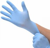 100x Blauwe Nitril Wegwerp Handschoenen Maat 7/8 M