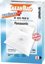 CleanBag stofzuigerzakken 4 stuks - Geschikt voor Panasonic - C2 C2E C20E - Inclusief 1 filter - Alternatief