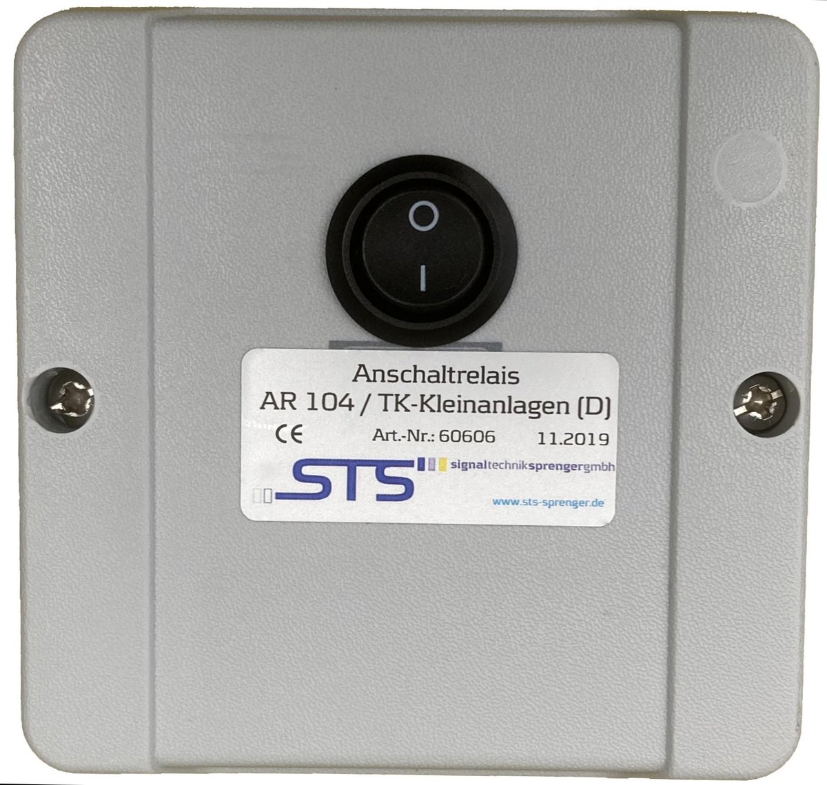 Goedkoopste TELEFOONBEL-INSCHAKELRELAIS AR-104D in IP54 behuizing 60606