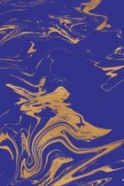 Rainbow and Gold Marble Composition Notebook - Small Unruled Notebook - 6x9 Blank Notebook (Softcover Journal / Notebook / Sketchbook / Diary)