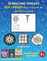 Paper Snowflake Patterns (28 snowflake templates - easy to medium difficulty level fun DIY art and craft activities for kids)