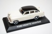 Ford Vedette Vendome (Wit) (13cm) 1/43 Atlas - Modelauto - Schaalmodel - Modelauto - Miniatuurauto - Miniatuur autos