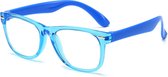 Especially Kinder Computerbril Beeldscherm - Anti Blauw Licht Glazen - Kids Blue Light Glasses - Game / Lees Bril Stralingsbescherming - 6 tot 12 jaar - Jongens/Meisjes - Blauw - Bril 3