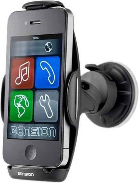 hybride kijk in knecht Dension iPhone 30 pin carkit met telefoonhouder voor handsfree bellen en  navigatie via... | bol.com